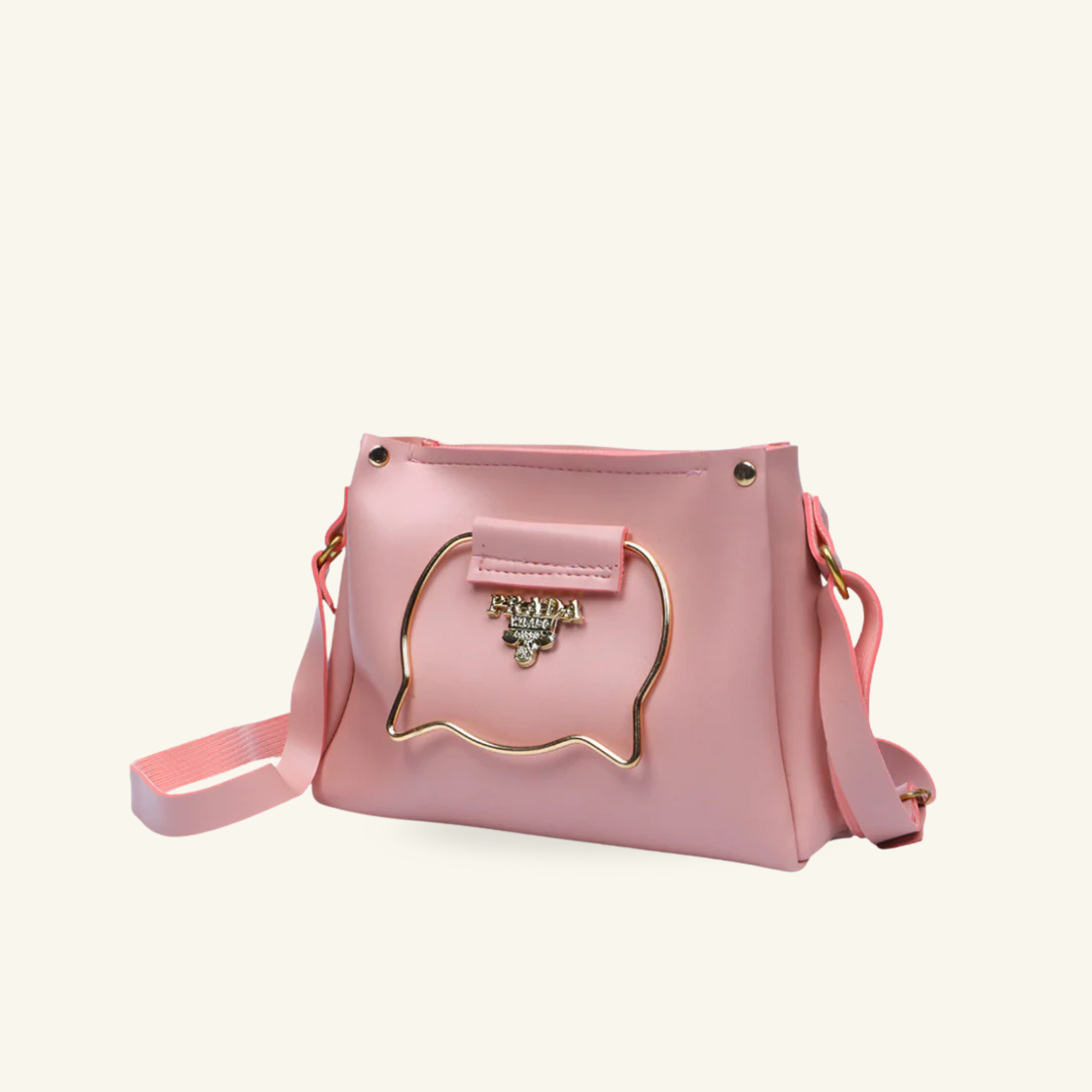 Pink Cat-Handle Bag