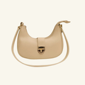 Skin Beige Crescent Half-Moon Bag